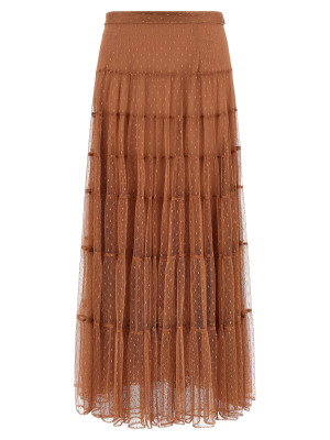 Юбка из тюля с плиссировкой