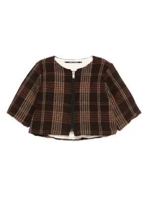 Куртка на молнии в клетку