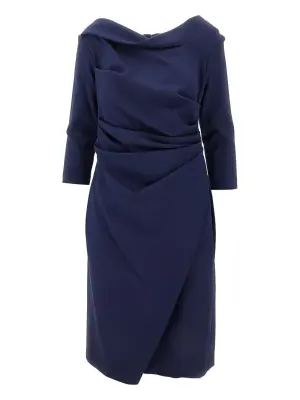 Платье асимметричного кроя с драпировкой