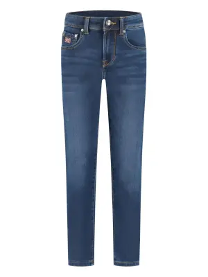 Джинсы с нашивкой-логотипом