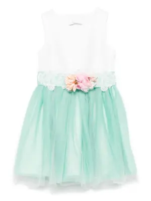 Платье со вставками