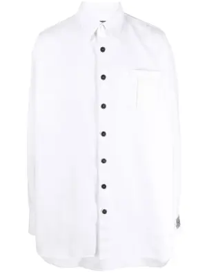 Джинсовая рубашка с длинными рукавами