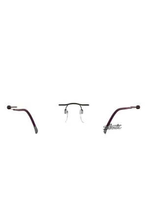 Безободковые очки с прямоугольной оправой