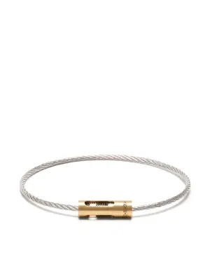 Браслет 6 г Cable из желтого золота и титана