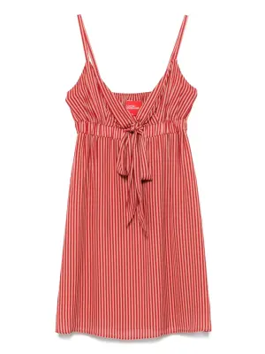 Платье мини в полоску