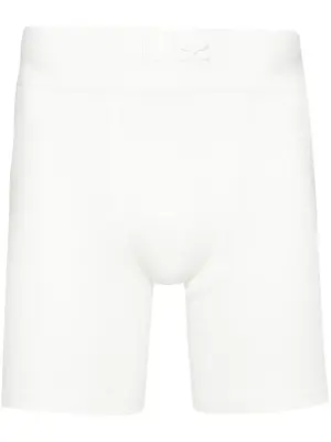 Облегающие шорты с вышитым логотипом