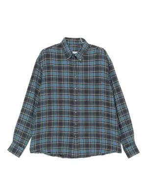 Рубашка в клетку на пуговицах