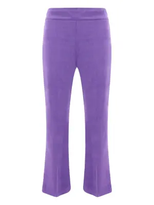 Брюки в рубчик с эластичным поясом