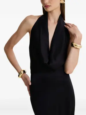 Платье макси Black Honey с вырезом халтер