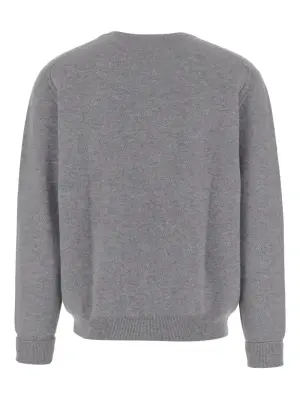 Свитер в рубчик с круглым вырезом