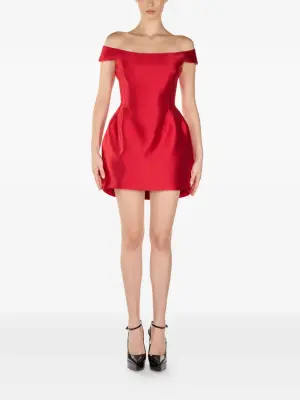Мини-платье с открытыми плечами