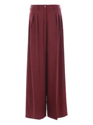 Брюки с плиссированной передней частью и карманами с клапанами