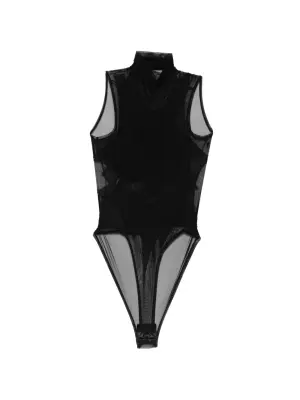 Боди с воротником-халтер