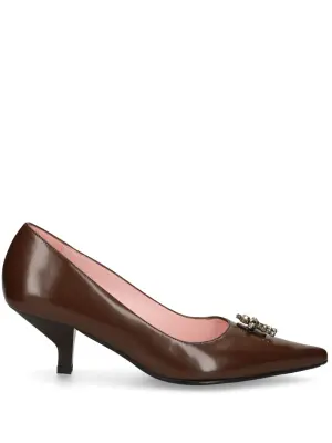 Декорированные туфли с заостренным носком