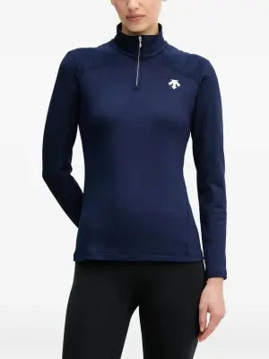 Лыжный топ с застежкой-молнией и логотипом