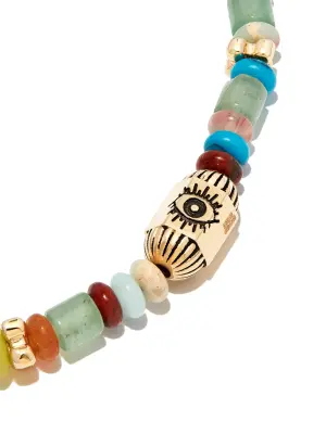 Браслет из желтого золота с бусинами