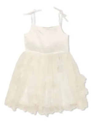 Платье с цветочной вышивкой