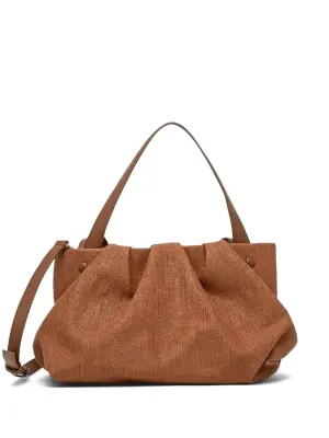 Плиссированная сумка-тоут