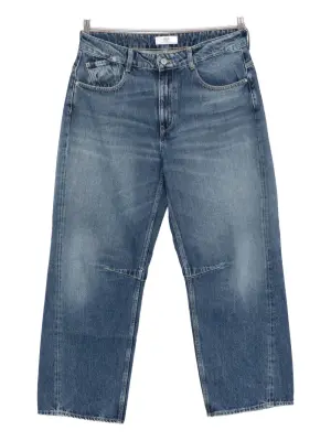 Детализированные джинсы широкого кроя