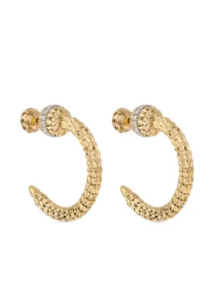 Серьги Ophidia из желтого золота с бриллиантами