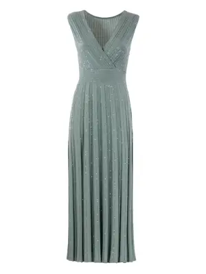 Платье миди с пайетками