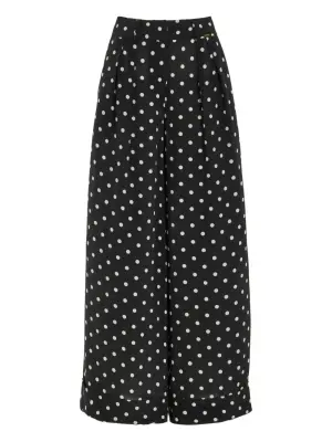 Брюки палаццо в горох