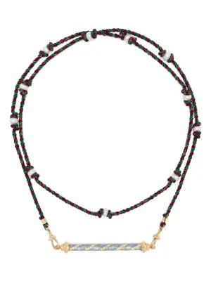 Колье Candy Cane из желтого золота с бриллиантами