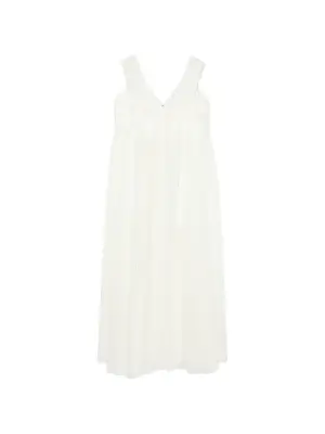 Макси-платье с жатой отделкой