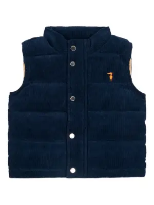 Жилет с текстурой вельвета на пуговицах