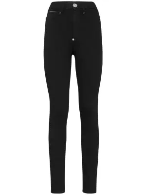 Джинсы скинни с завышенной талией