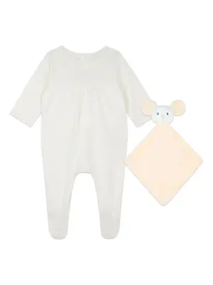 Комплект из пижамы и комфортера с вышитым логотипом