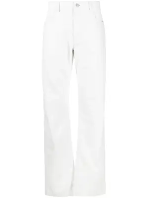 Кожаные брюки с пятью карманами