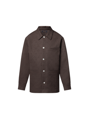 Рубашка-овершот с тиснением Monogram