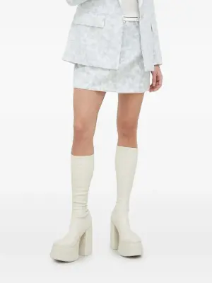 Мини-юбка с цветочным принтом