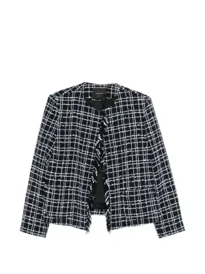 Твидовый жакет с бахромой