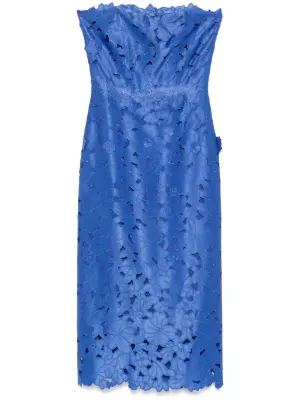 Атласное платье миди