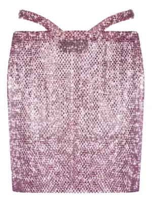 Мини-юбка с кристаллами