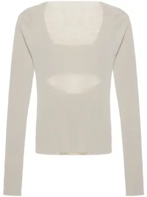 Топ в рубчик с длинными рукавами