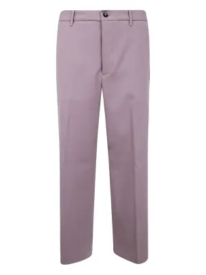 Шерстяные брюки на пуговицах