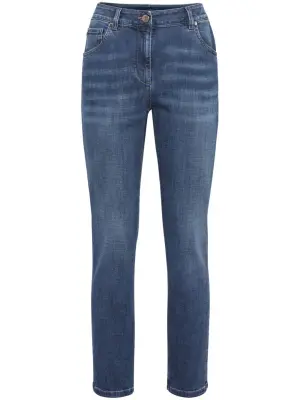 Джинсы с эффектом потертости