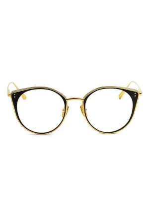 Очки в круглой оправе