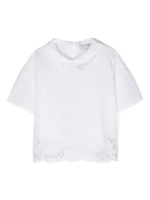 Рубашка поло с вышитым логотипом