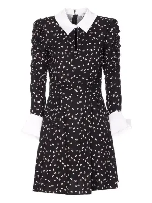 Платье-рубашка с принтом