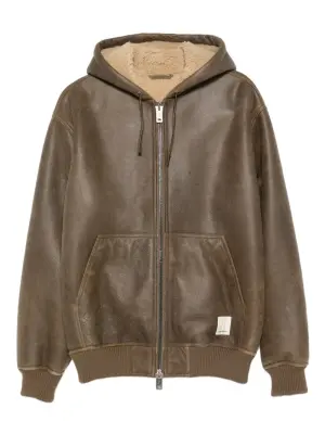 дубленка из овчины с капюшоном