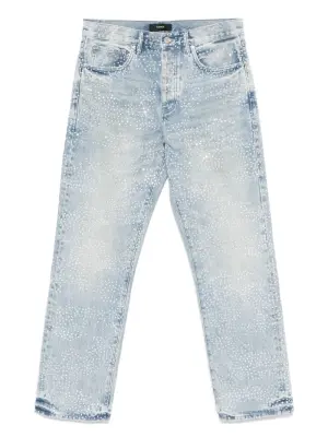 Джинсы со стразами