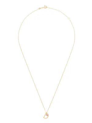 Колье Letra D из желтого золота с турмалином