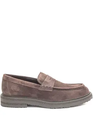 Замшевые пенни-лоферы