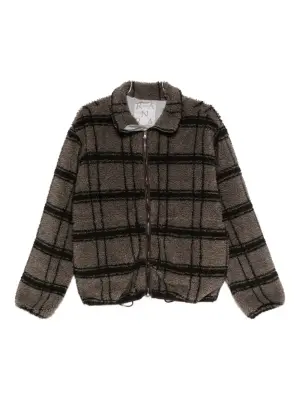 Куртка на молнии в клетку