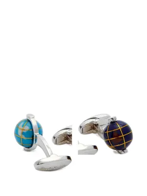 Запонки в виде глобуса