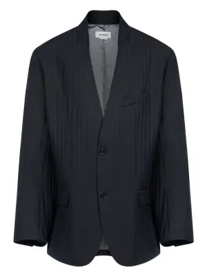 Полосатая куртка на пуговицах